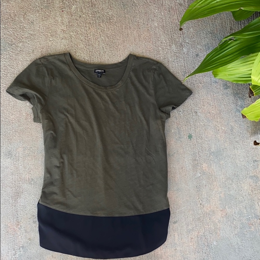 Express Casual Top with Sheer Bottom
